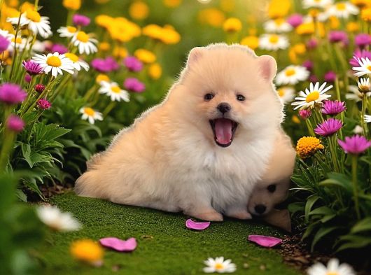 Pomeranian Boo Sevimli Yavr görsel