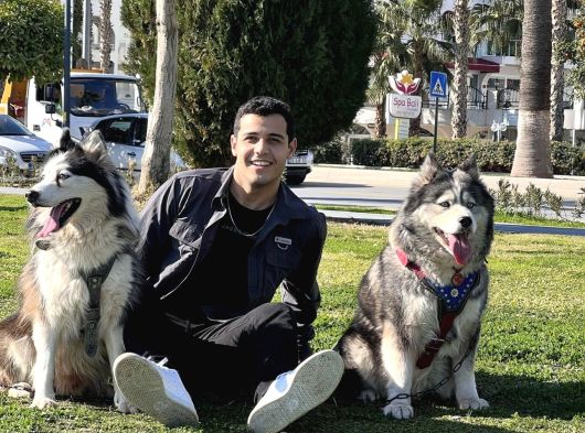 Erkek Ve Di̇şi̇ Olmak Üzere 2 Adet Husky görsel