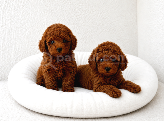 Toy Poodle Yavrular Wc Eği̇ti̇mli̇ görsel