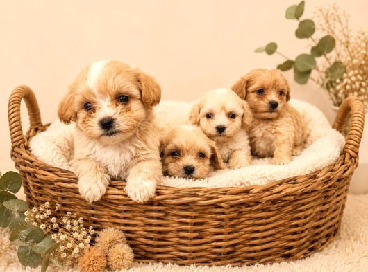 Sevgi̇ Dolu Malti̇poo Yavrular