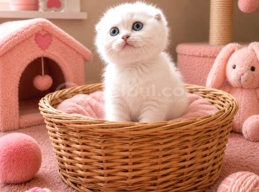 pamuk Scottish fold çok Güzel bebekler uygun