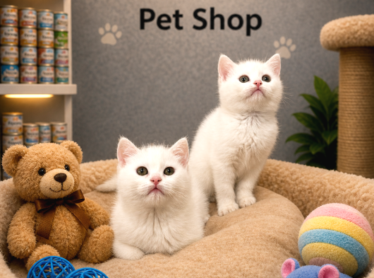 Kartopu Beyaz British Shorthair Yavrularımız görsel