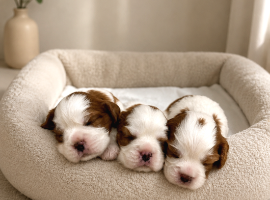 Ev Ortamında Doğmuş Cavalier King Charles Minikler Gölcük