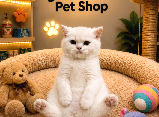 Karbeyaz Harika Güzellikte Oyuncu British Shorthair Yavrumuz